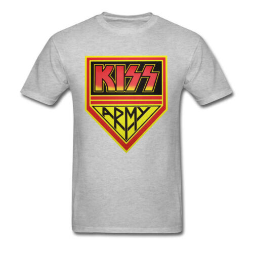 Nouveau KISS Band Tee-shirt homme KISS Army Hard rock and roll Vintage Men shirt Top