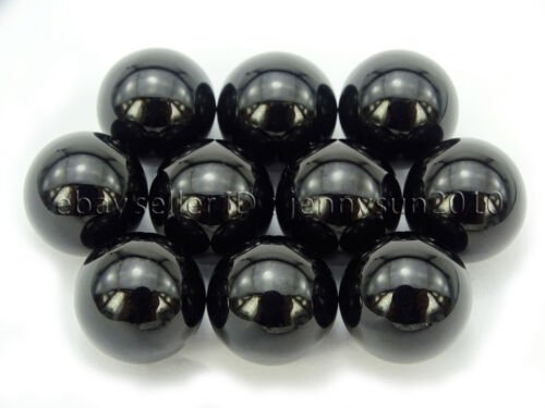 Natural Black Onyx Gemstone Round Sphere Ball Healing Collectible 8mm 10mm 12mm 