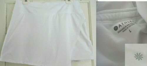 ATHLETA Women/'s Size Large Skort White Front Wrap Style MSRP $78 /& Tote EU//VGC