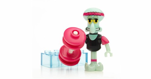 Mega Bloks Spongebob Squarepants Series 3 Gym Squidward,New And Sealed.