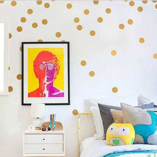 Mural Sticker Dots Stickers 3 Colors Art Decal Decor Polka Round Wall Decal FM 
