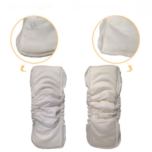 Baby Cloth Diaper Inserts Soaker Pads Reusable Washable No-Leaking LJ