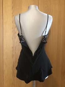 AGENT PROVOCATEUR SILK DREW BODY BLACK MEDIUM / 3 / 10-12  RRP £195