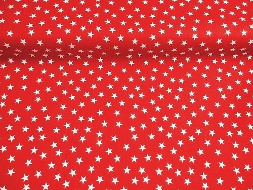 Ahorre dinero restos de material de poli algodón Tela cortada Estrella Roja