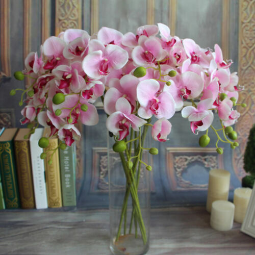Artificial Flowers Orchidee Künstliche Blumen Kunstpflanze Kunstblume blume N0L9
