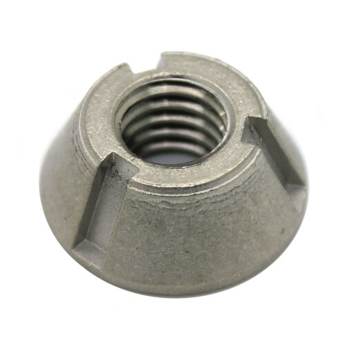 Stainless Tri Anti-Theft x 2 8mm M8 x 1.25 T-Groove Tamper Proof Security Nuts