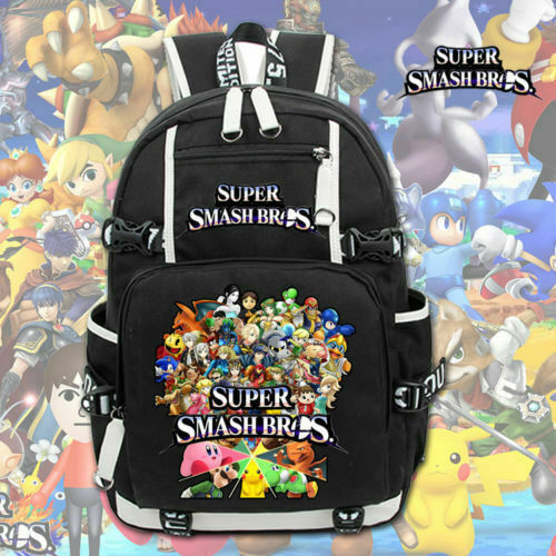 Super Smash Bros Backpack Kids Unisex schoolbag Rucksack Shoulder Travel Bags #3 