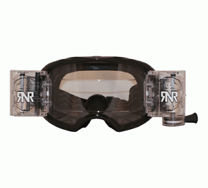 Rip N Roll Colossus Wide Vision System Motocross Goggles WVS MX RNR Black