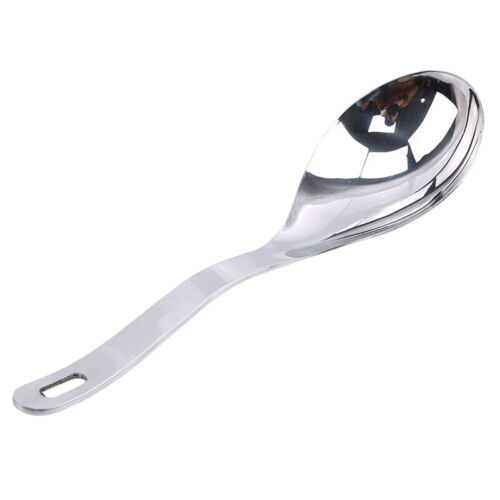Kitchen Gadgets Durable Stainless Steel Rice Soup Serving Spoon Dinnerware Z 