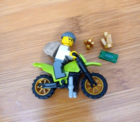 60049 LEGO City Robber On Bike Figurine