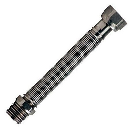 TUBO GIUNTO FLESSIBILE ESTENSIBILE ACCIAIO INOX PER ACQUA RISCALDAMENTO 11055V