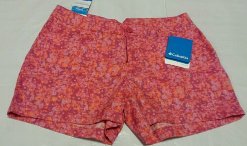 Columbia Women's Kenzie Cove Pink Shorts Size 8 Ins 4 $45 Retail New With Tags 