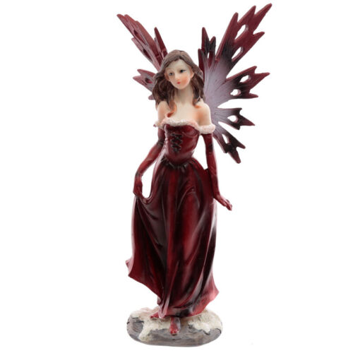 Spirit of the Forest Snow Fairy Figurine Red Winter Figure Ornament 