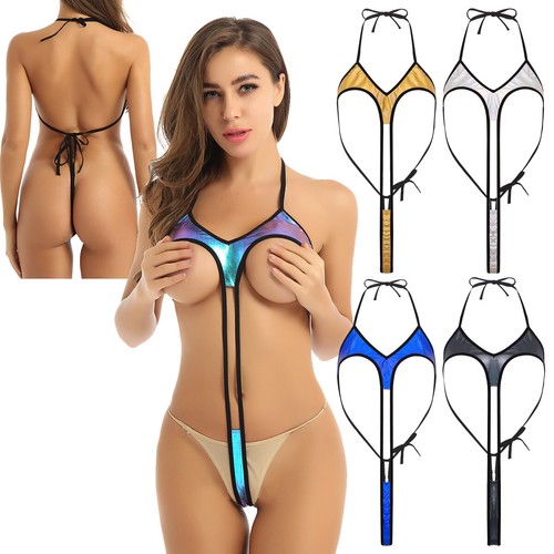Women Micro Thong Monokini Bikini Swimwear Swimsuit Bathing Suit Nightclub US