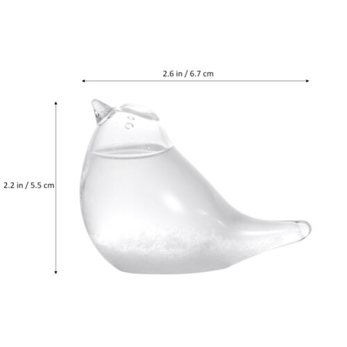 Creative Bird Shaped Storm Glass Desktop Weather Forecast Bottle Home Ornament