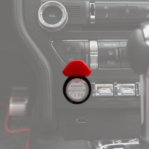 Engine Start Stop Button Cover Red Push Switch Trim For Ford Mustang 2015-2020