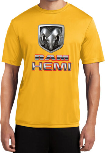 Mens Dodge Ram Hemi Logo Moisture Wicking T-Shirt