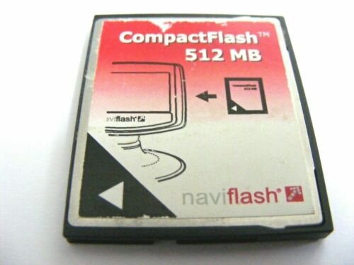 512mb Compact Flash Card 512 MB CF mapa Naviflash usado 
