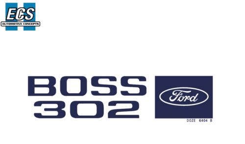 1970 Ford Mustang Boss 302 Valve Cover Decals Factory Exact w// Part Numbers Pair
