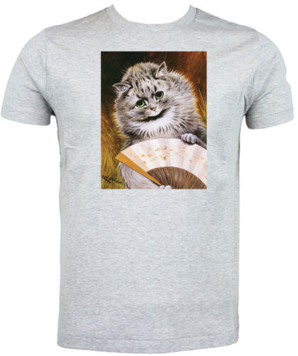 Louis Wain Mother Cat with Fan T shirt Choice of size /& colours.