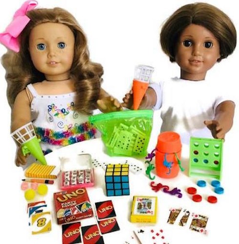 Mini Game Night for American Girl Doll Accessories Fit 18/" Dolls Playable SET