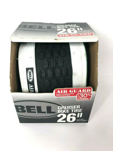 Bell Cruiser Glide Bike Tire Whitewall 26/" New in Box Air Guard Anti Puncture