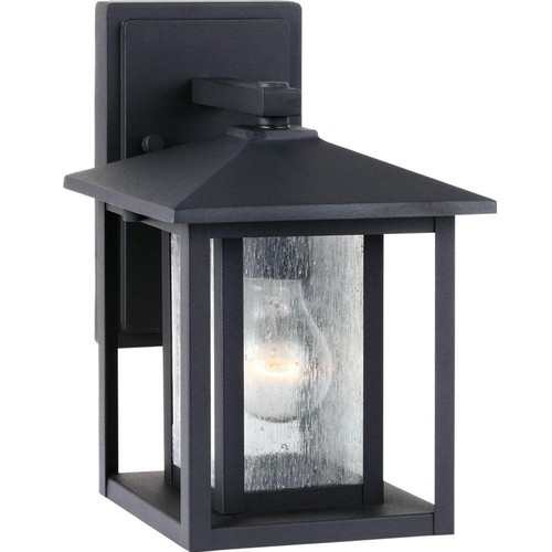 Sea Gull Lighting Hunnington 1-Light Outdoor Black Wall Mount Fixture 88025-12