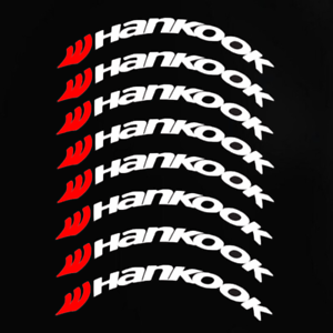 Permanent HANKOOK Tire Lettering Sticker 1.38/" 15/"-24/" 9 Decal Kit Quality