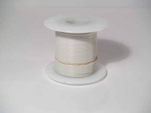 22 AWG UL1007 UL1569 WHITE Hook-up Wire 100 foot spools ~ 10 Colors Available! 