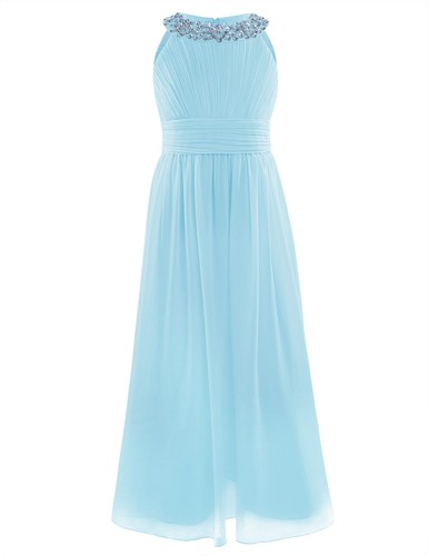 Mädchen Kleid Festliches Kleider Hochzeits Party Prinzessin Kleid Gr 104-164