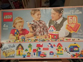 LEGO 5522 Anniversary Set with the GOLDEN LEGO Stone Unopened Original Packaging from 2008