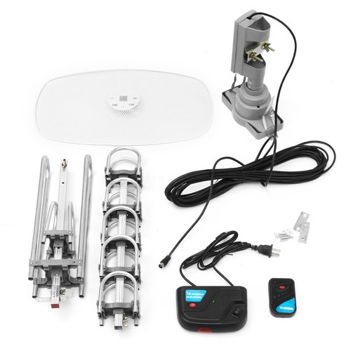 HDTV Antenna Amplified Digital TV Antenna 150Mile 360 Rotation Outdoor With Pole