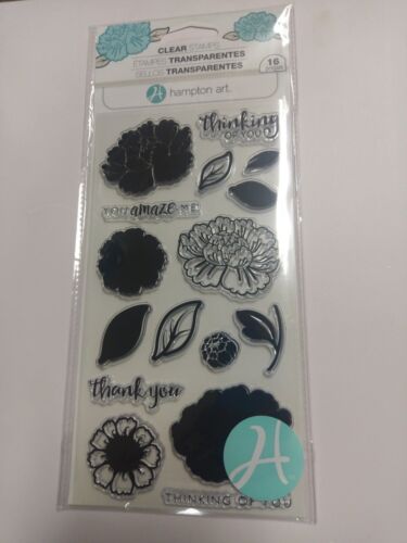 HAMPTON ART clear cling stamps SC0747 THINKING OF YOU Card making & stamping NEW 
