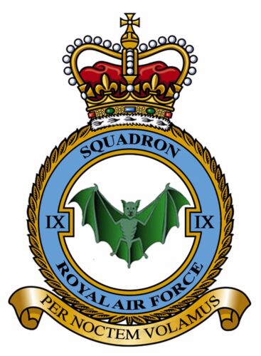 9 Squadron RAF Badge//Crest sur un thé//café Coaster 9 cm x 9 cm