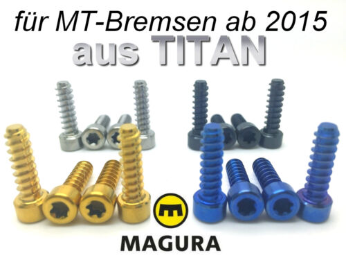 43% leichter 4 Farben zur Ausw. 4 Bremsgriffklemmschrauben aus TITAN MAGURA 