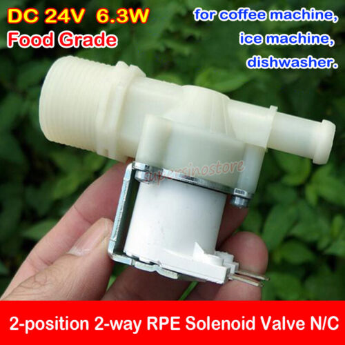 DC 24V Micro Small RPE Solenoid Valve N//C 2-position 2-way Water Inlet Valve DIY