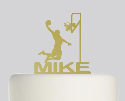 Jugador de baloncesto Personalizado De Acrílico Cake Topper Cumpleaños Pastel .582