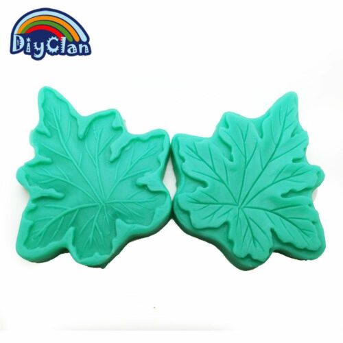 Details about   1 Pair Leaf Press Silicone Mold Sugar Cake Topper Decor Soap Candle Handmade New 