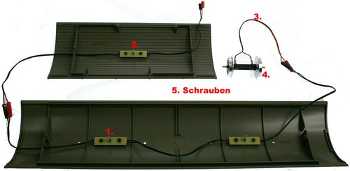 Beleuchtung 19 Volt lange Wagen mit Bananenstecker LGB ML-Train 83201003 NEU