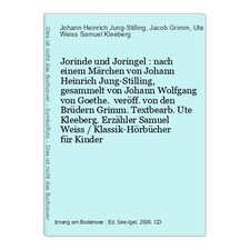 Jorinde und Joringel : nach einem Märchen von Johann Heinrich Jung-Stilling, ges