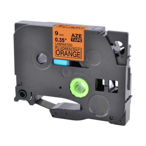 3PK Compatible Brother P-Touch TZ TZe-B21 Black on Fluo Orange Label Tape 9mm 