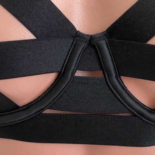 Victoria/'s Secret Bustier à bretelles non doublés Balconet Soutien-gorge Noir 34B Neuf avec étiquettes
