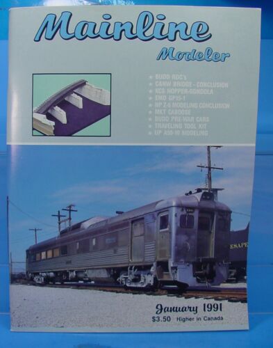 HO O SCALE MAINLINE MODELER MAGAZINE JANUARY 1991 TABLE OF CONTENTS PICTURED S 
