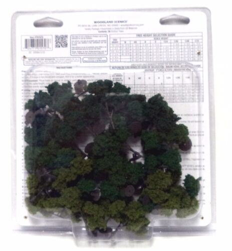 pcs Woodland Scenics TR1570 Ready Made Deciduous Trees 3//4 /" 38 2/" Value Pack