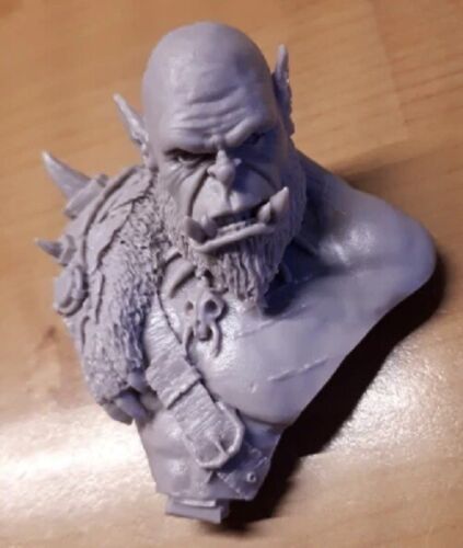 Details about  / 1//10 BUST Resin Figure Model Kit Orc Warrior Fighter Orcish Commander Unpainted