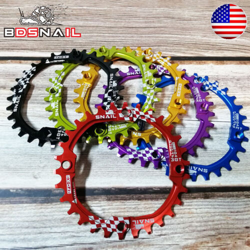 SNAIL 104bcd MTB Bike Chainring 30-42T Round/Oval Narrow Wide Bicycle Chain Ring 