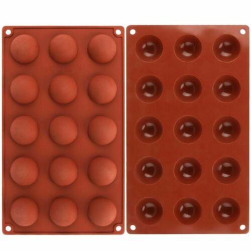 Details about  / Silicone 15//24 Hole Semi-Sphere Round Mold Hot Chocolate Bomb Cake Baking Moulds