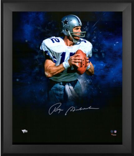 Roger Staubach Dallas Cowboys Framed Autographed 20 