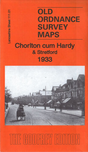 OLD ORDNANCE SURVEY MAP CHORLTON CUM HARDY STRETFORD 1905 MANCHESTER CHESTER RD 