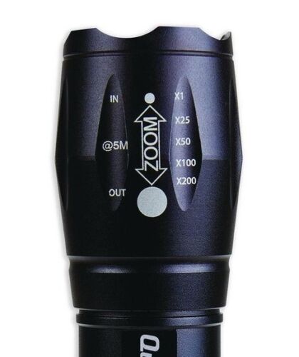 Quantum Focusing Tactical Flashlight QFL-588 3 modes 588 lumens 538ft range NEW 